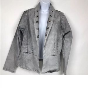 NEW Ashley Stewart Jacket Grommets Detail SZ 14/16